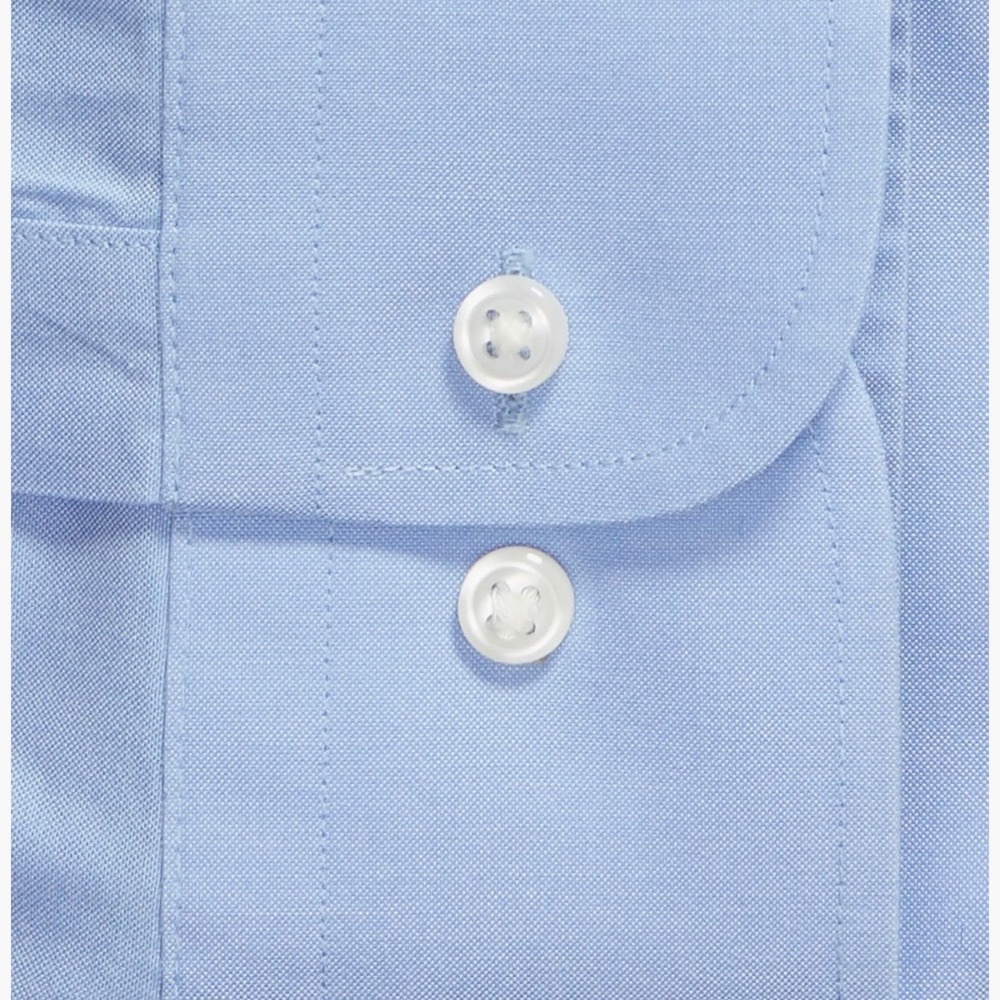 Nordstrom Smartcare Dress Shirt Mens 16.5 32/33 Blue Traditional Fit Cotton - Picture 9 of 10